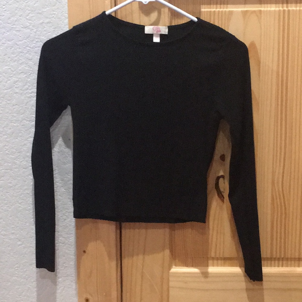 BLACK GB GIRLS LING SLEEVE SHIRT